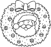 Corona de Navidad Papa Noel