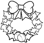 Dibujos Corona de Navidad