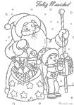 Papa Noel colorear