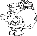 Papa Noel con regalos