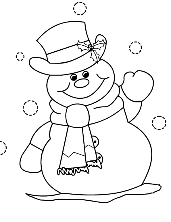 Dibujos Mu�eco de Nieve